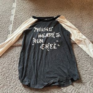 American eagle 3/4 sleeve shirt